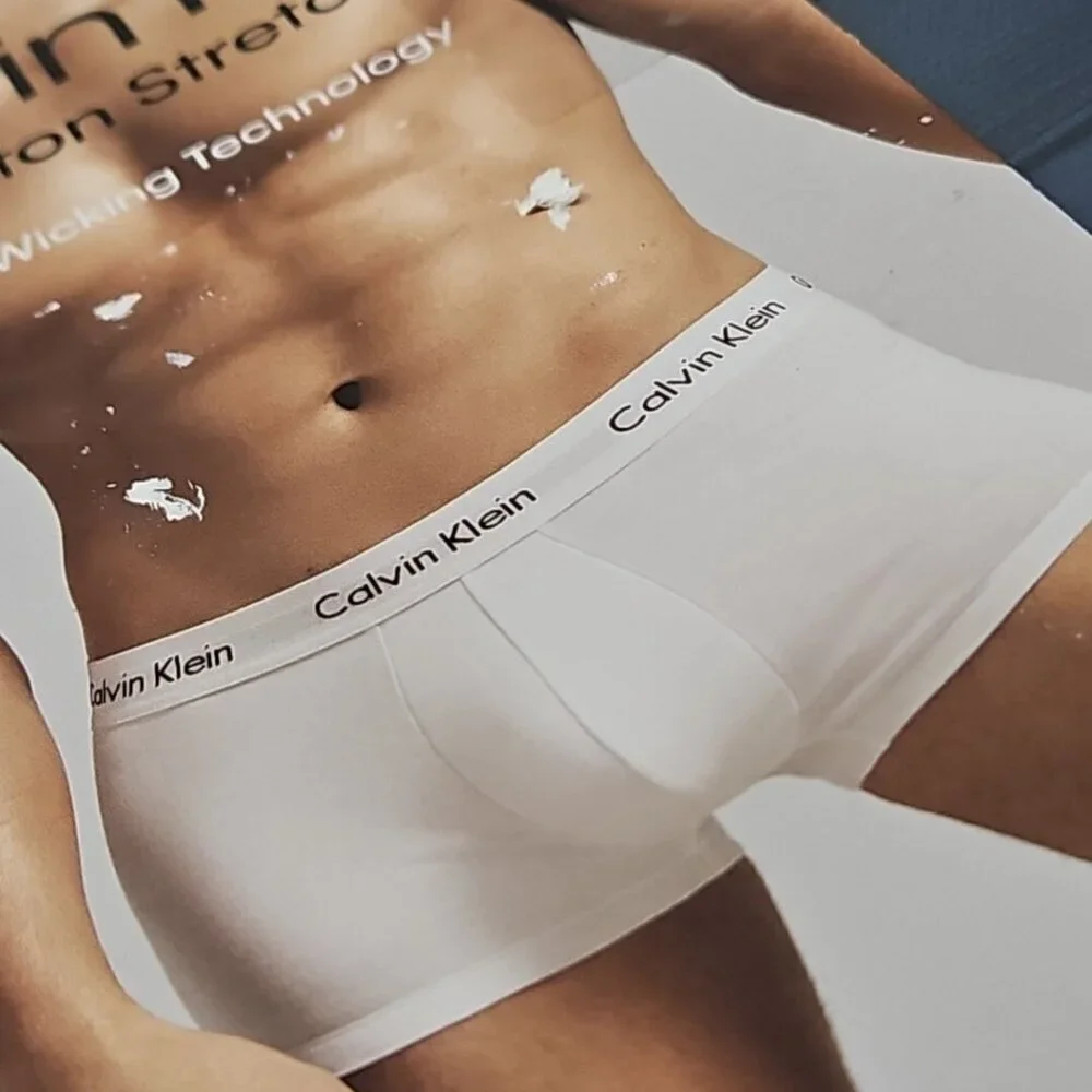 Calvin Klein Low Rise Trunk (3) Three Pack XL 40-42 Blue Classic Fit‎ New In Box